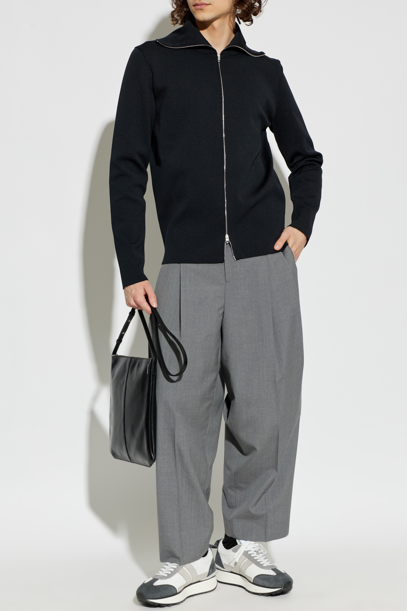 Grey Wool pleated trousers JIL SANDER - Vitkac GB